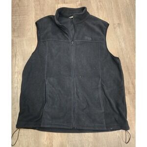 Cabela's Outdoor‎ Gear Men's Fleece Vest Black Size Large Full Zip Pockets